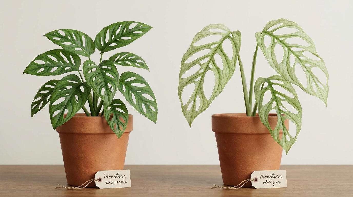 Monstera adansonii, obliqua et « monkey » : les reconnaître