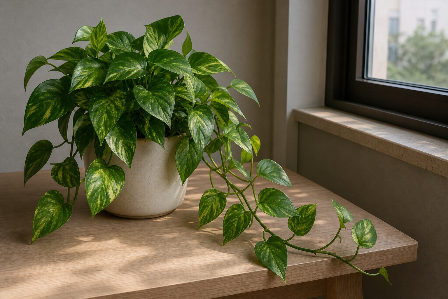 Pothos en appartement : le faire grimper sans erreur