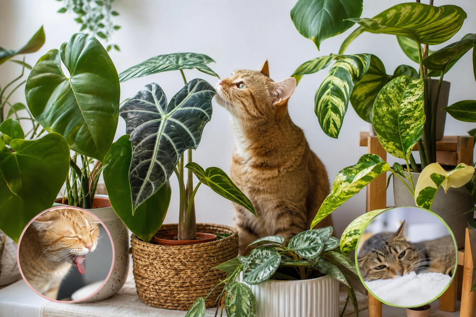 Plante toxique pour chat : liste, symptômes et alternatives